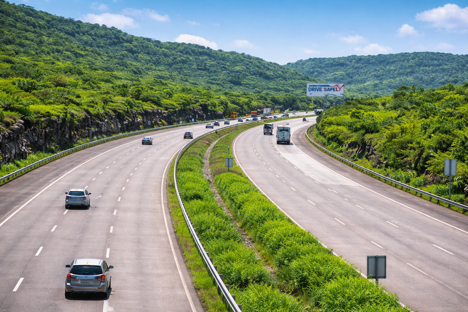 Mumbai Pune expressway scenic highway drive