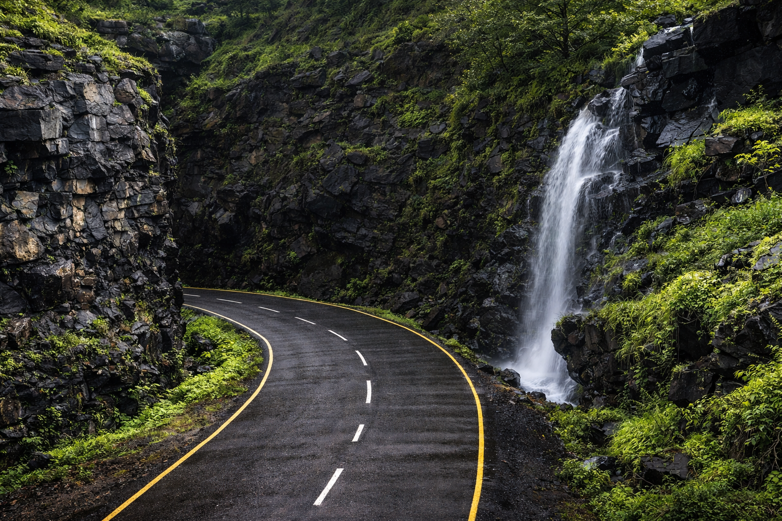 Tamhini Ghat waterfalls